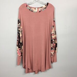 𝅺mai Soli Call To You Floral Long Bishop Sleeve Top